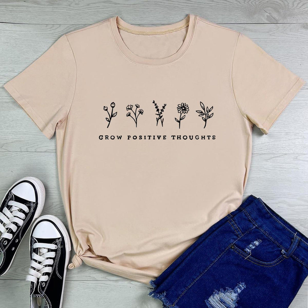 Charming Summer Graphic Tee for Women - DOKUTRONIX