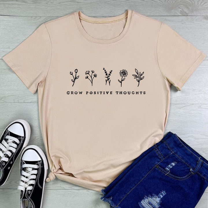 Charming Summer Graphic Tee for Women - DOKUTRONIX