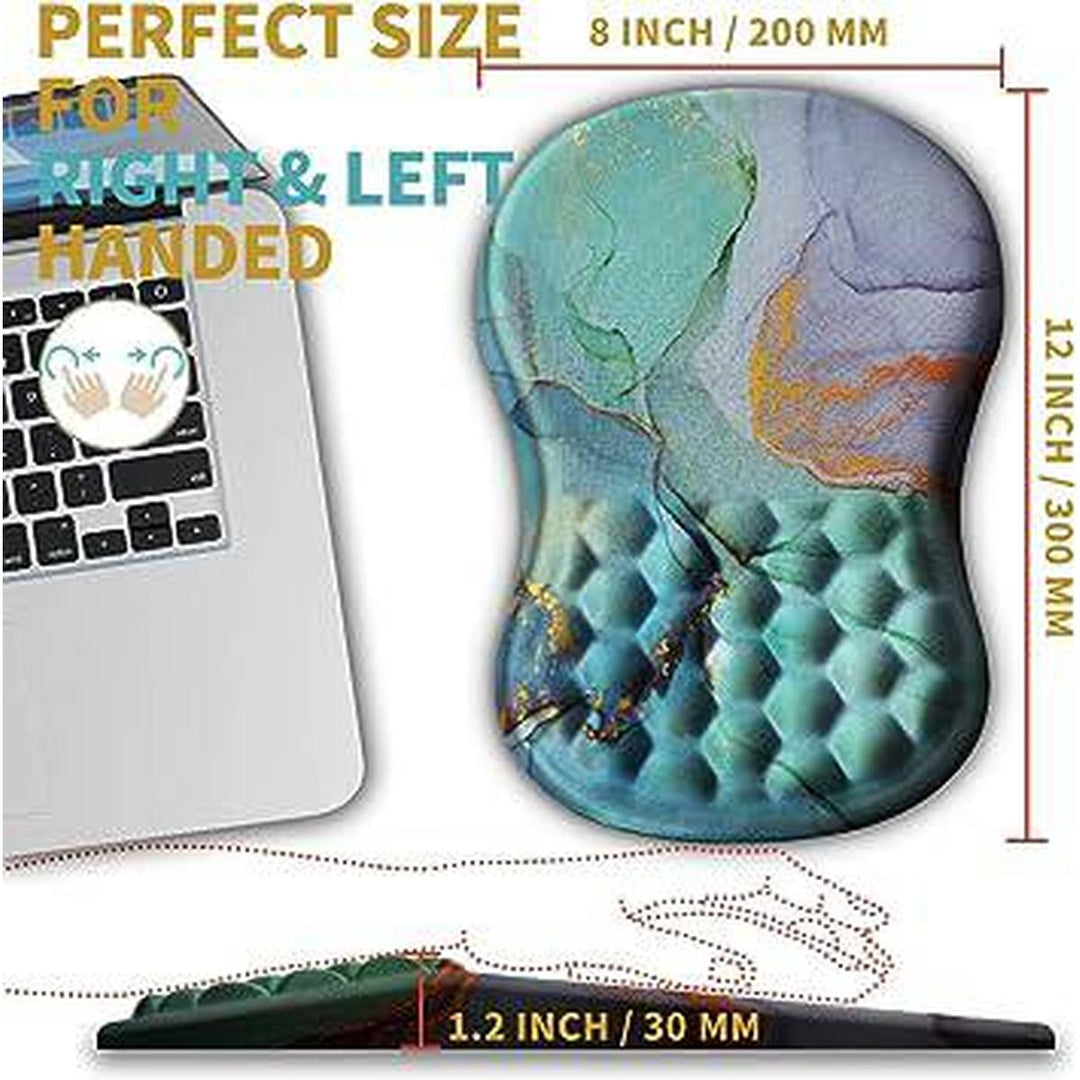 Blue Marble Ergo Mouse Pad with Cushion - DOKUTRONIX