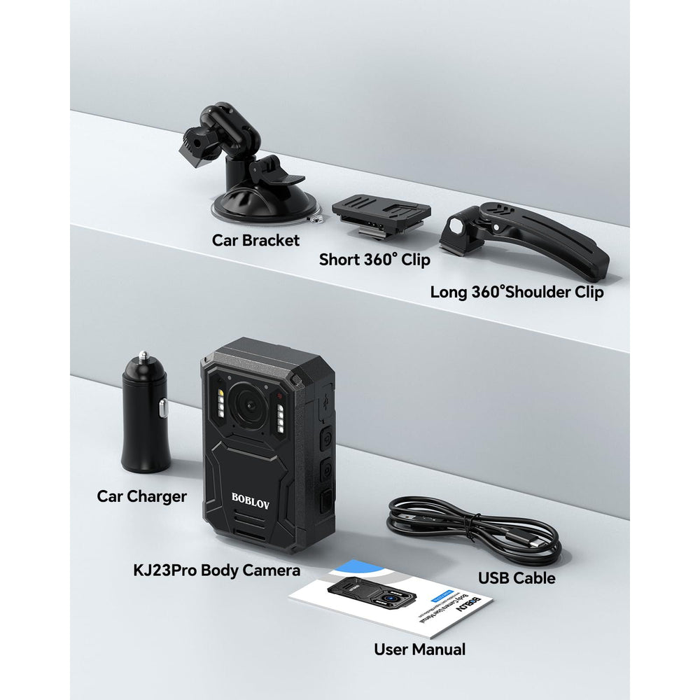 BOBLOV ProCam 2K: Night Vision, 128GB, Long Battery - DOKUTRONIX