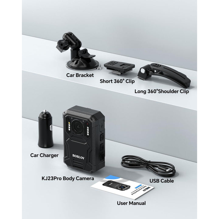 BOBLOV ProCam 2K: Night Vision, 128GB, Long Battery - DOKUTRONIX