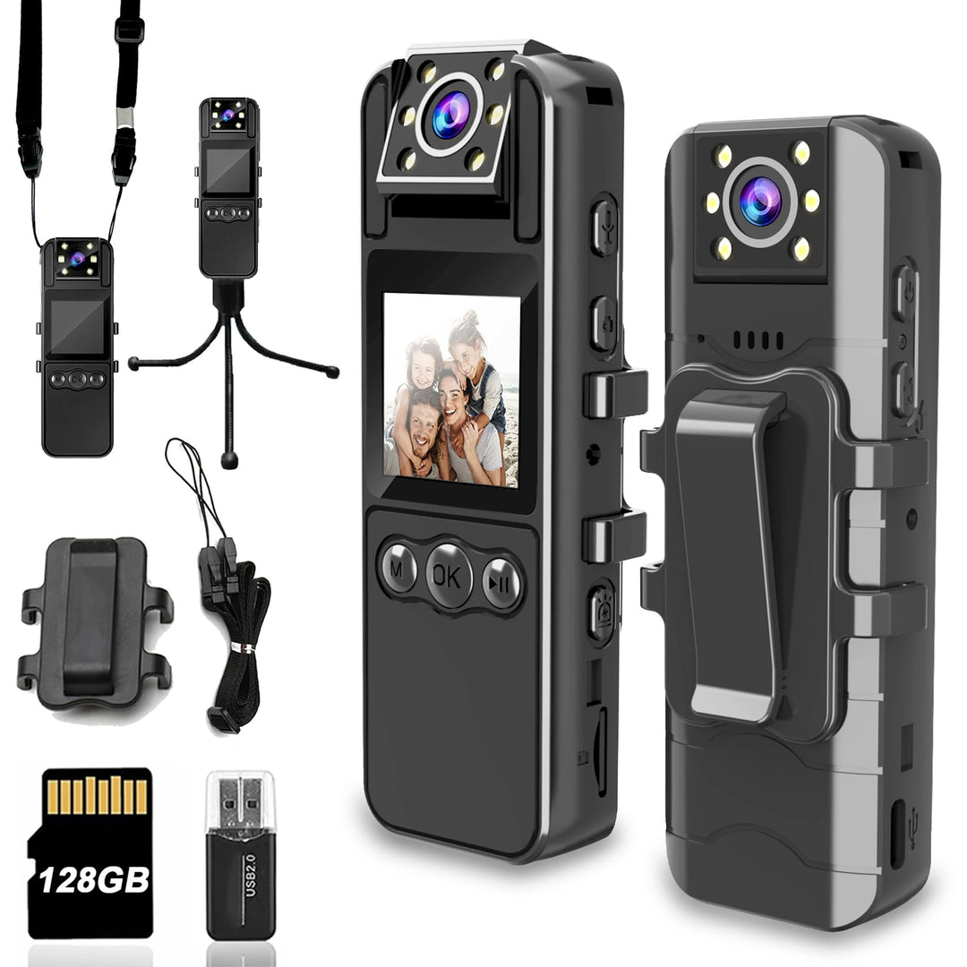 VisionGuard 1080P Body Cam: HD Audio & Night Vision - DOKUTRONIX