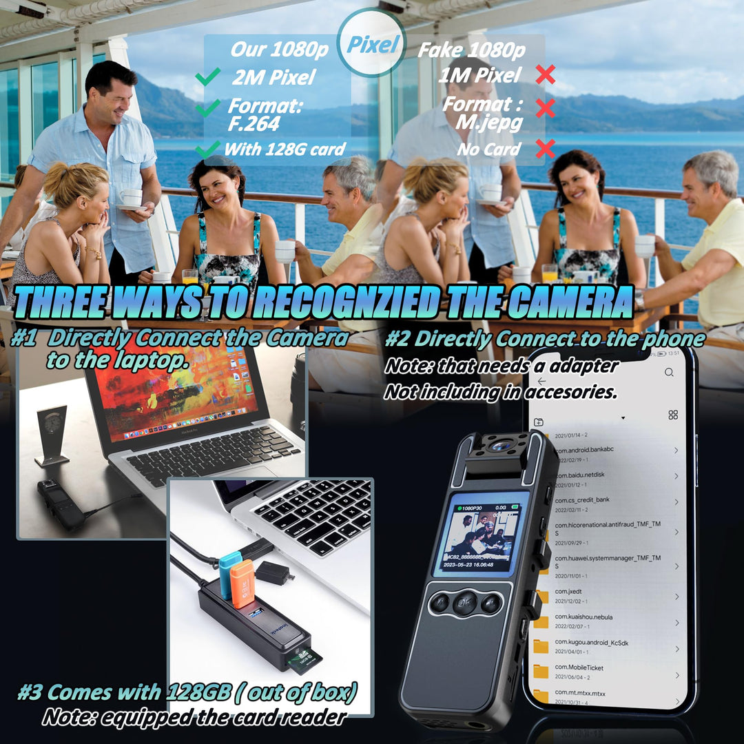 VisionGuard 1080P Body Cam: HD Audio & Night Vision - DOKUTRONIX