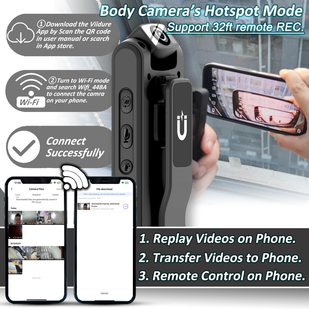 ProGuard 1080P HD Audio-Flashlight Body Cam - DOKUTRONIX