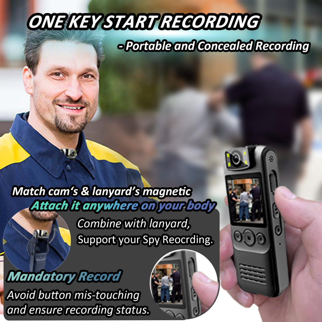 ProGuard 1080P HD Audio-Flashlight Body Cam - DOKUTRONIX