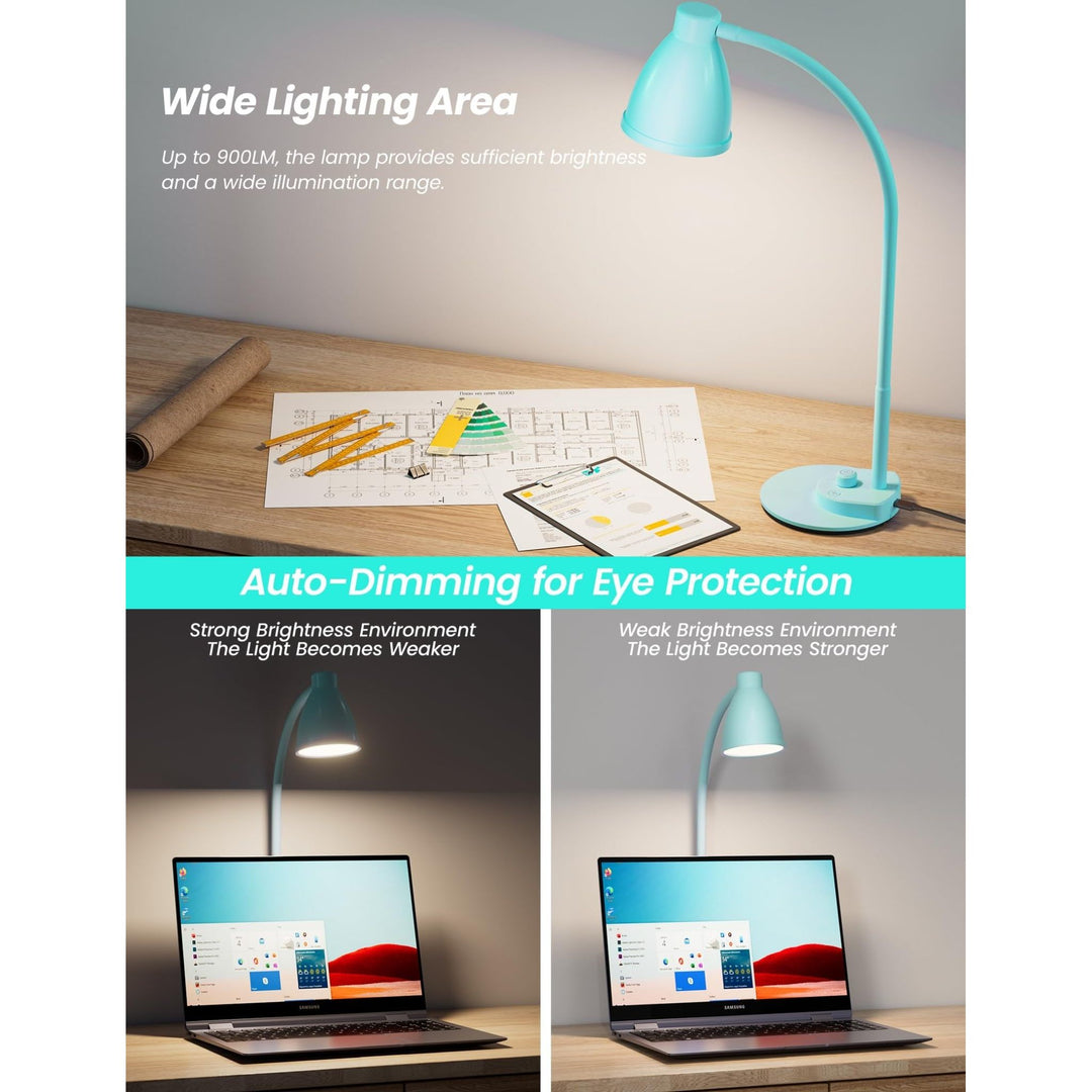 BOHON Flex Desk Lamp - Teal - DOKUTRONIX