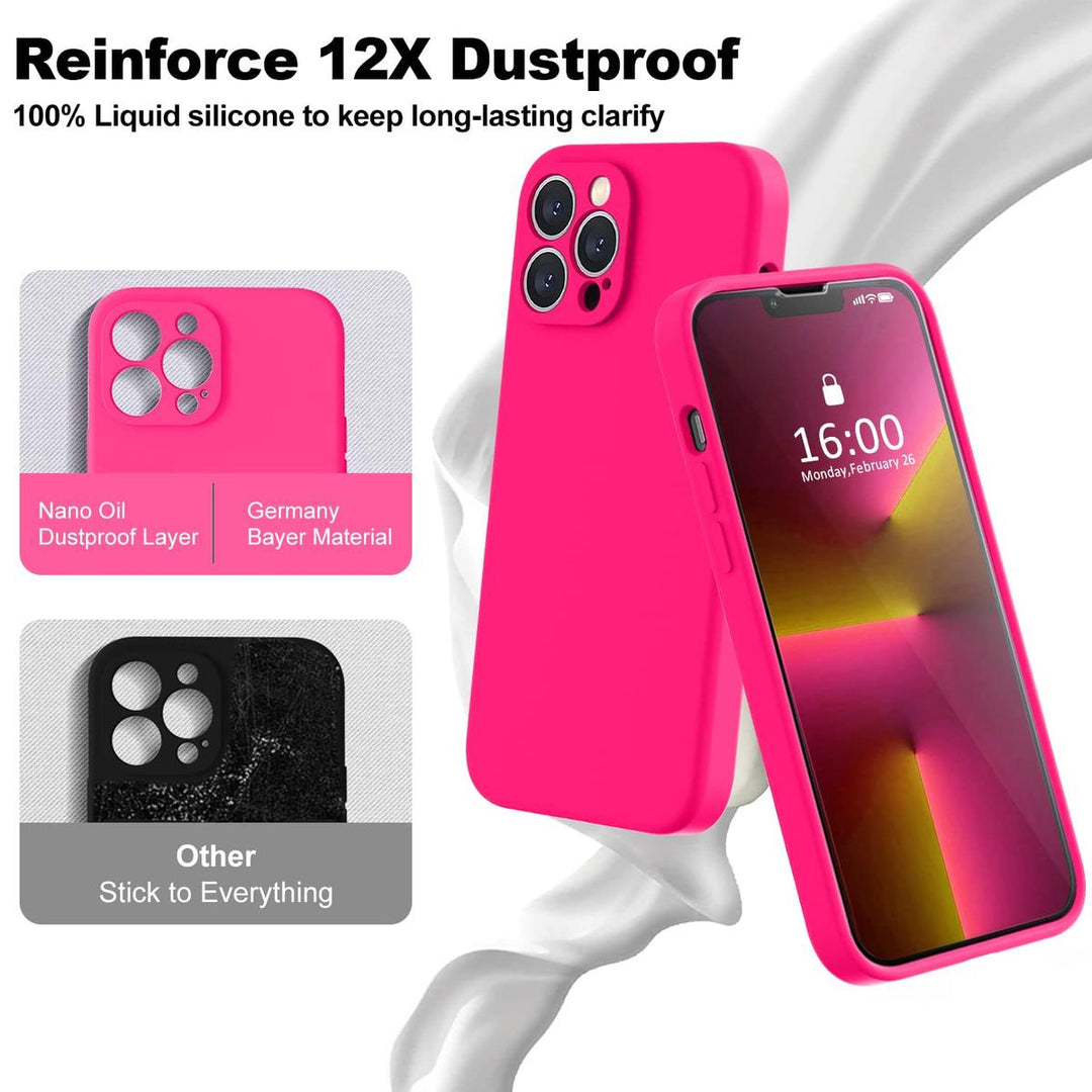 SilkShield Pink iPhone 13 Pro Max Case & Protector Set - DOKUTRONIX
