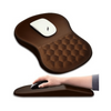 Brown ComfortGrip Mouse Pad with Wrist Support