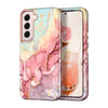 RoseGold Marble Galaxy S22 5G Heavy-Duty Case