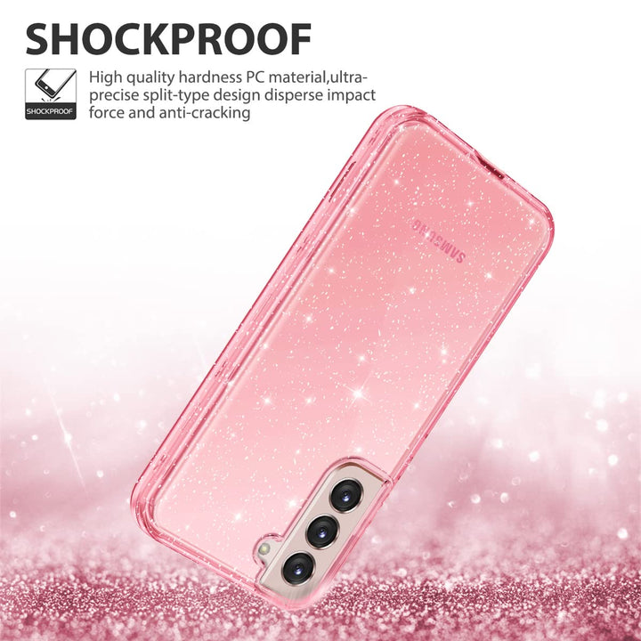 RoseGold Marble Galaxy S22 5G Heavy-Duty Case - DOKUTRONIX