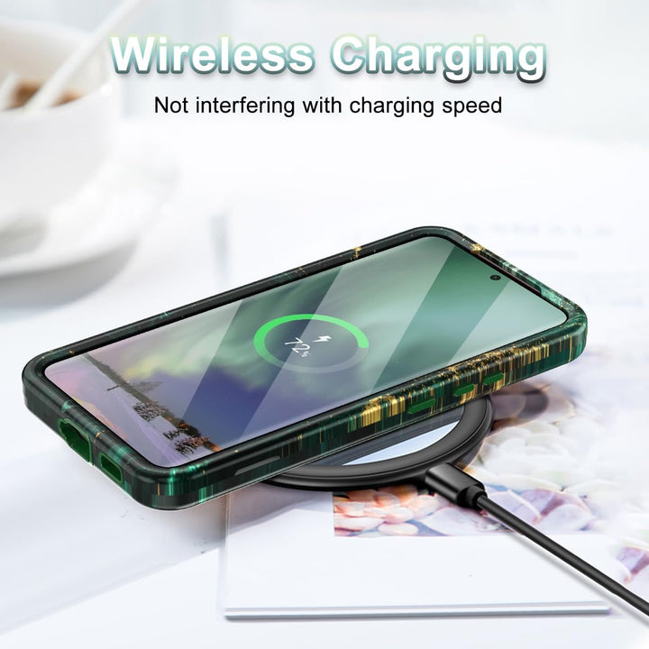 RoseGold Marble Galaxy S22 5G Heavy-Duty Case - DOKUTRONIX