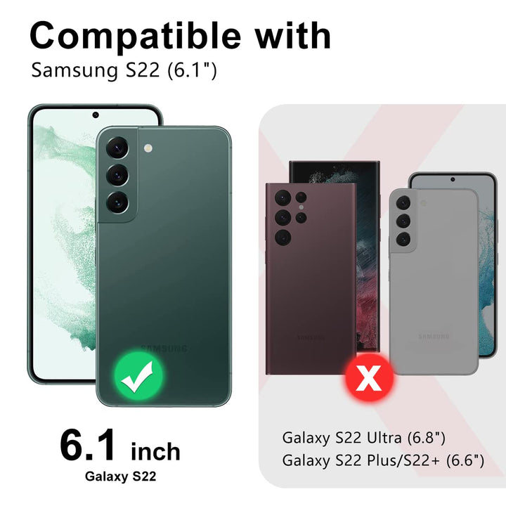 RoseGold Marble Galaxy S22 5G Heavy-Duty Case - DOKUTRONIX