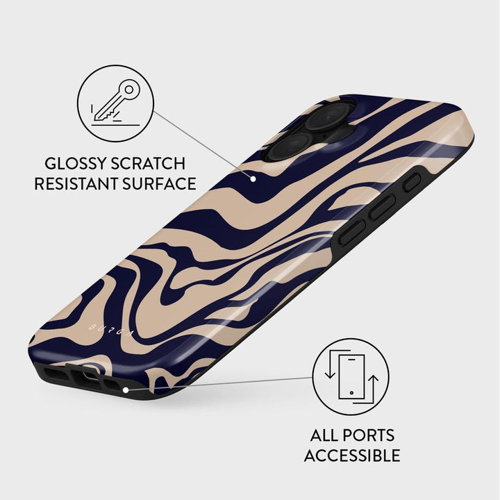 Turquoise Marble Hybrid Phone Case - DOKUTRONIX
