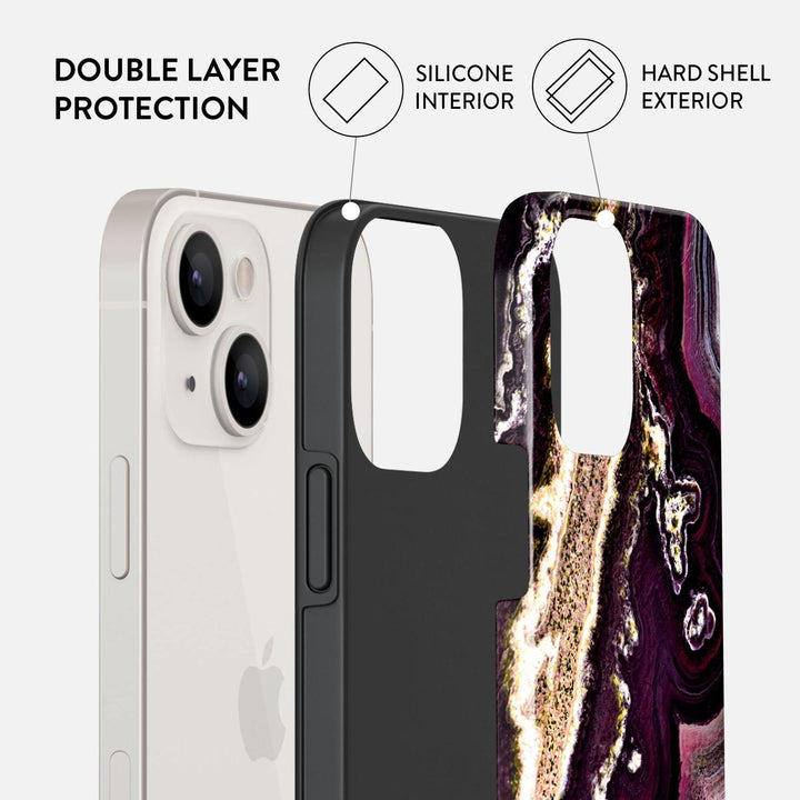 Turquoise Marble Hybrid Phone Case - DOKUTRONIX