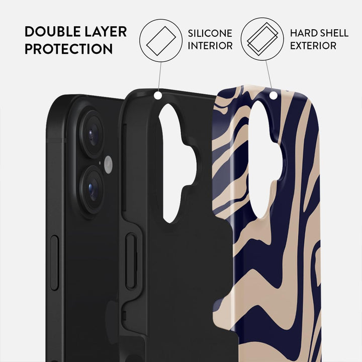 Turquoise Marble Hybrid Phone Case - DOKUTRONIX