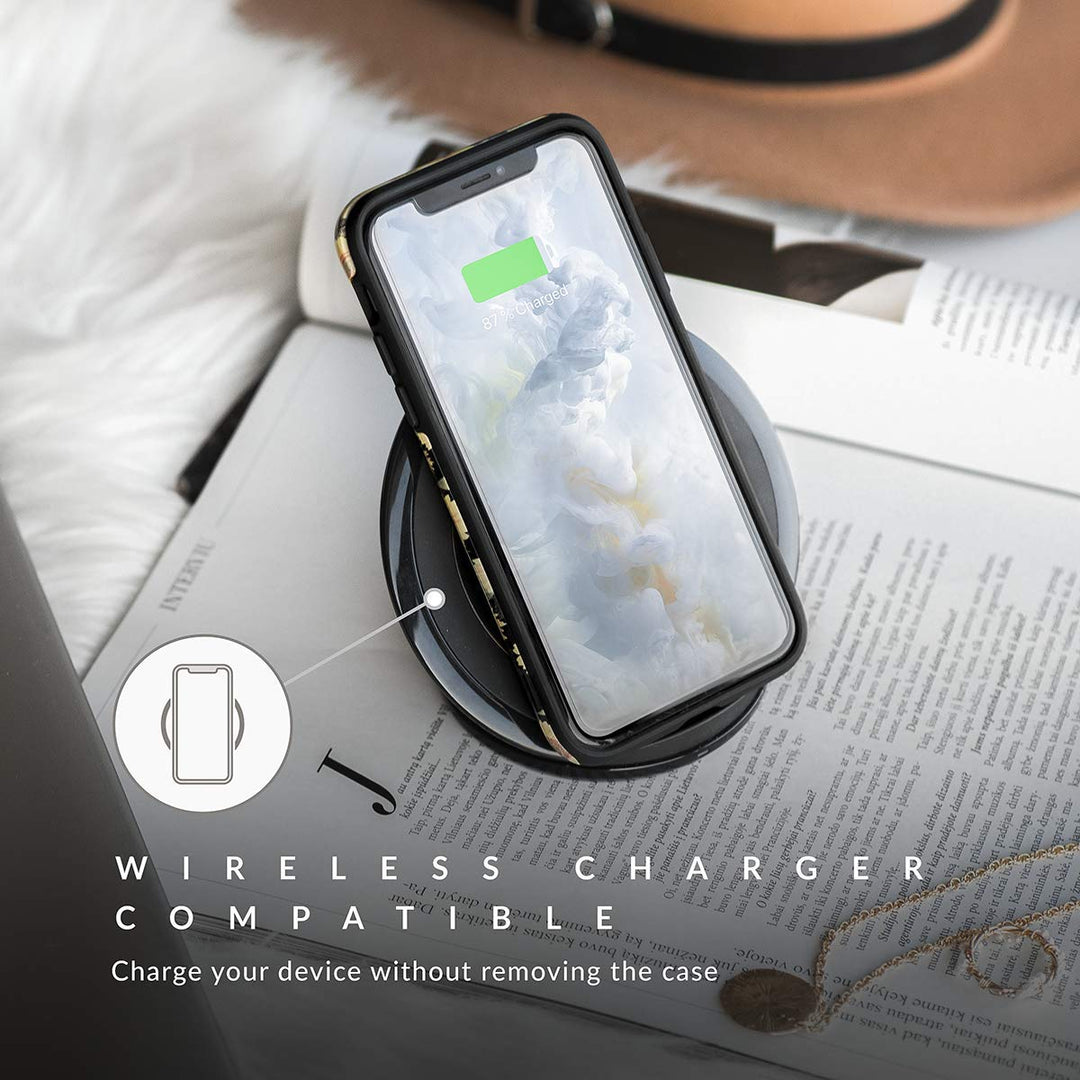 Turquoise Marble Hybrid Phone Case - DOKUTRONIX