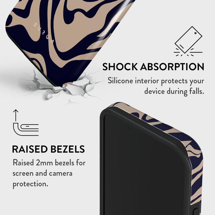 Turquoise Marble Hybrid Phone Case - DOKUTRONIX