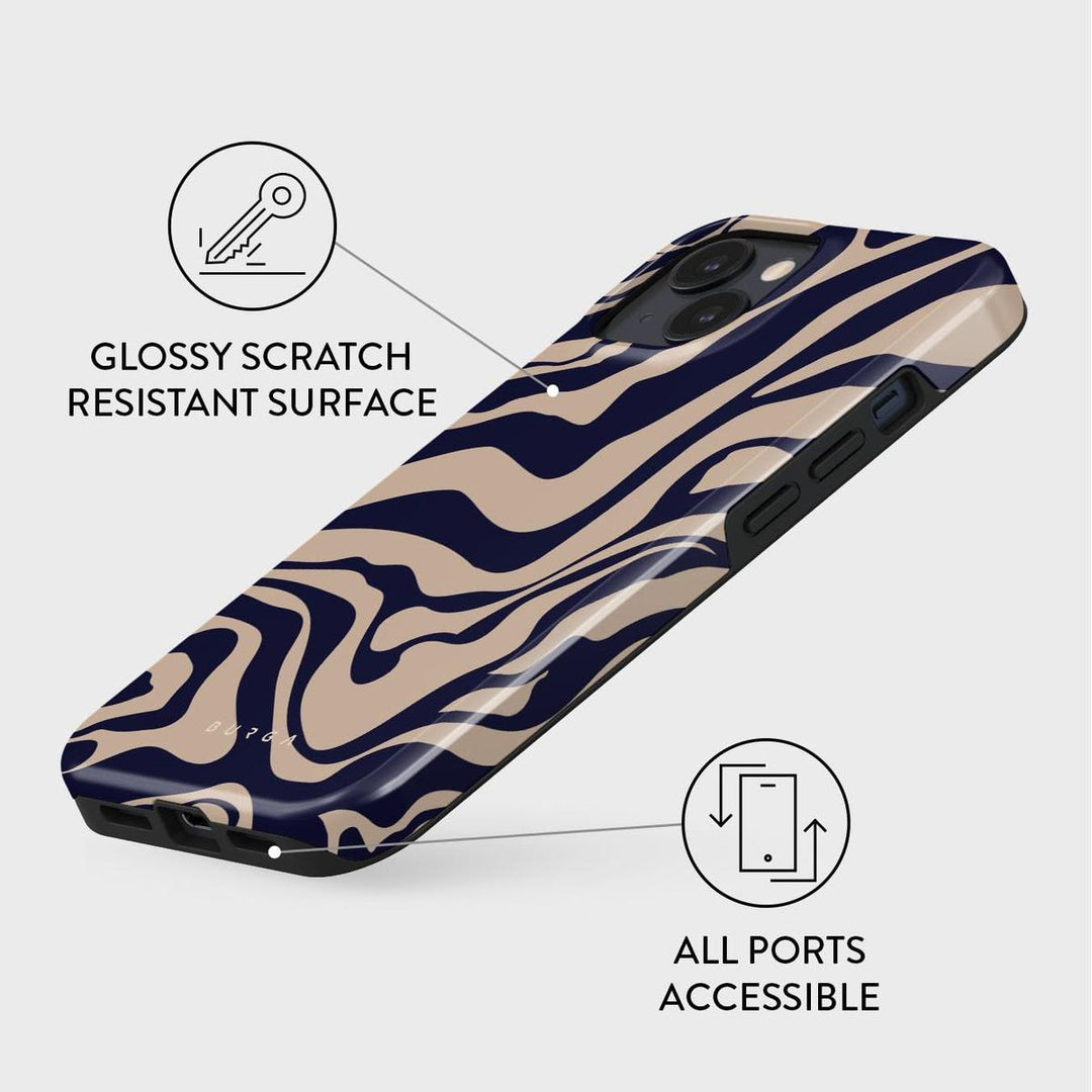 Turquoise Marble Hybrid Phone Case - DOKUTRONIX
