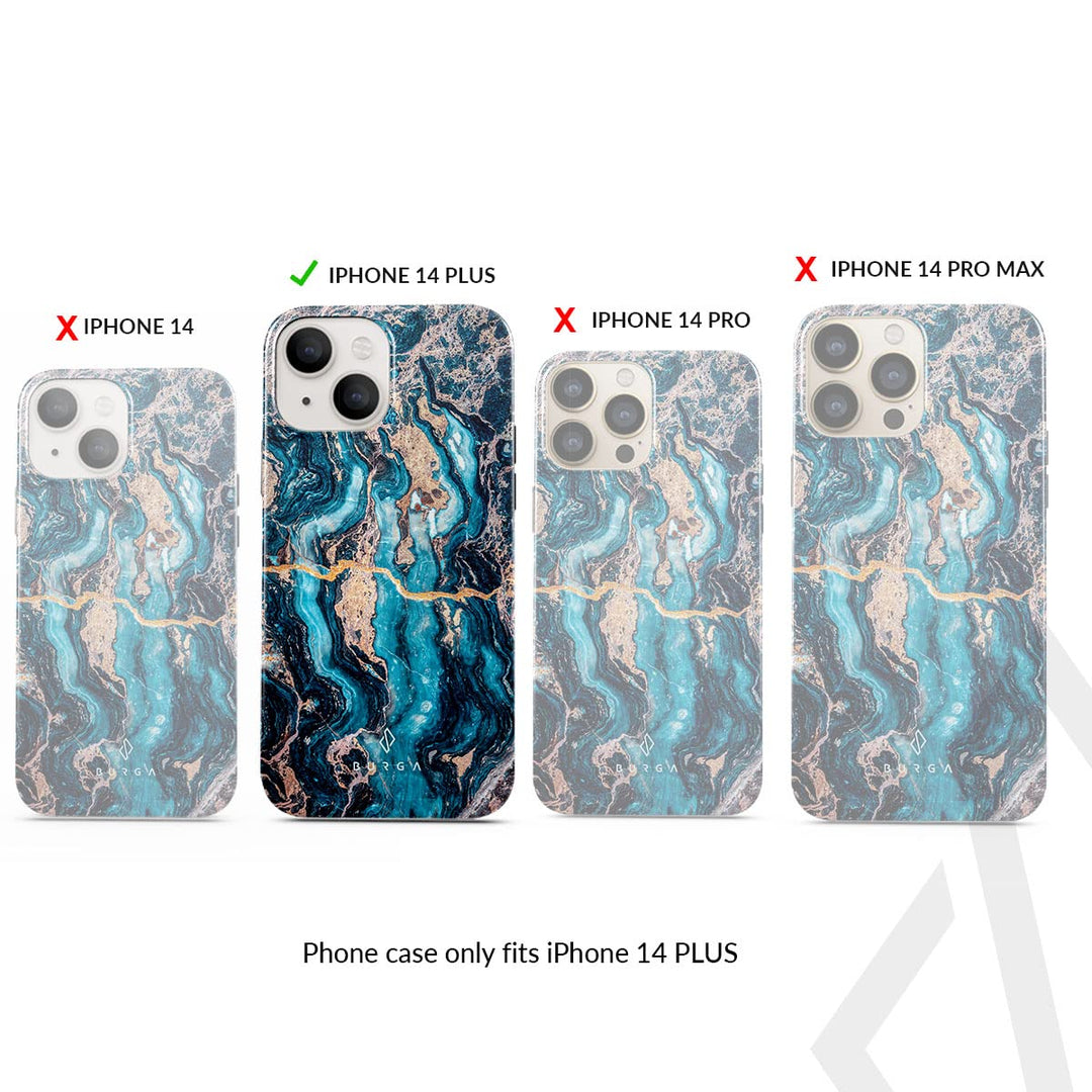 Turquoise Marble Hybrid Phone Case - DOKUTRONIX