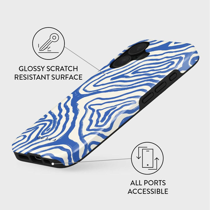 Turquoise Marble Hybrid Phone Case - DOKUTRONIX