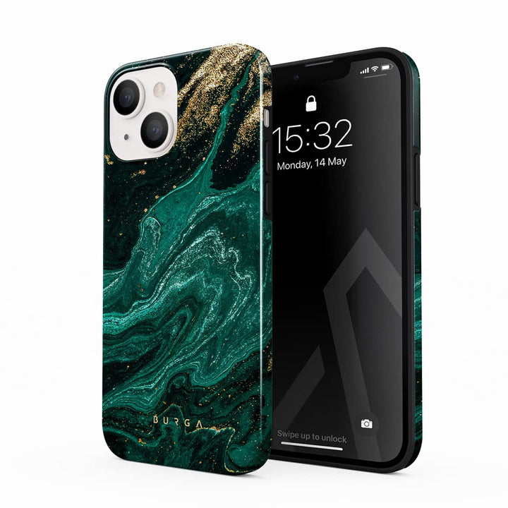 Turquoise Marble Hybrid Phone Case - DOKUTRONIX