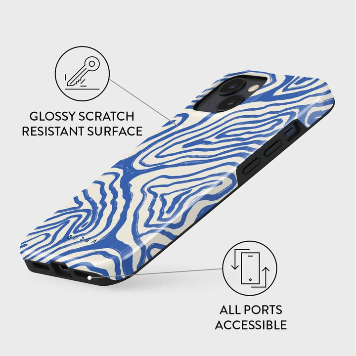 Turquoise Marble Hybrid Phone Case - DOKUTRONIX