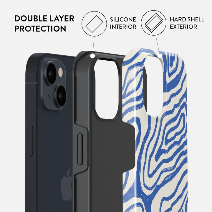 Turquoise Marble Hybrid Phone Case - DOKUTRONIX