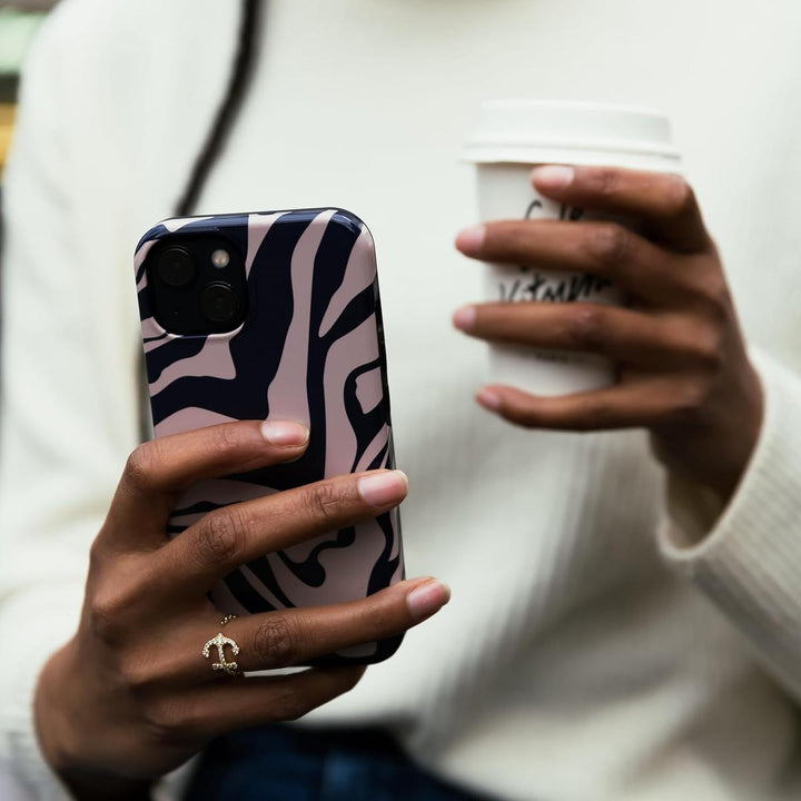 Turquoise Marble Hybrid Phone Case - DOKUTRONIX