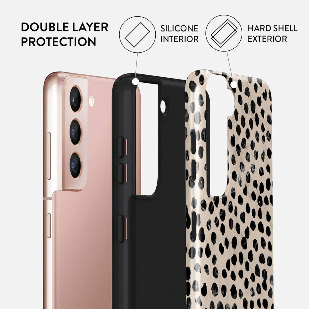 Polka Dot Hybrid Case for Galaxy S21 Plus - DOKUTRONIX