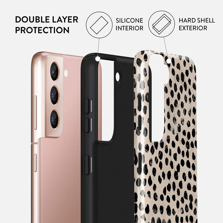 Polka Dot Hybrid Case for Galaxy S21 Plus - DOKUTRONIX