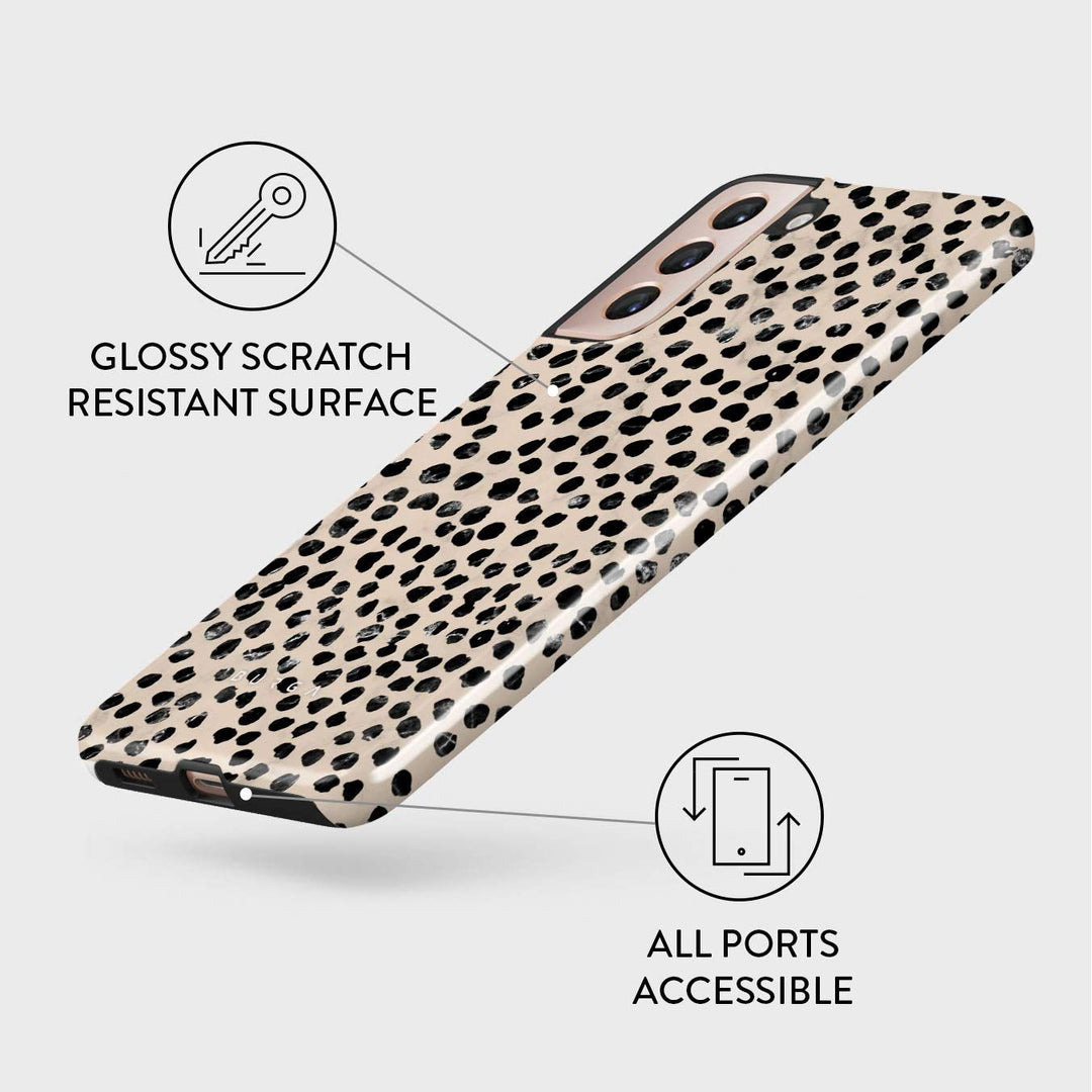 Polka Dot Hybrid Case for Galaxy S21 Plus - DOKUTRONIX
