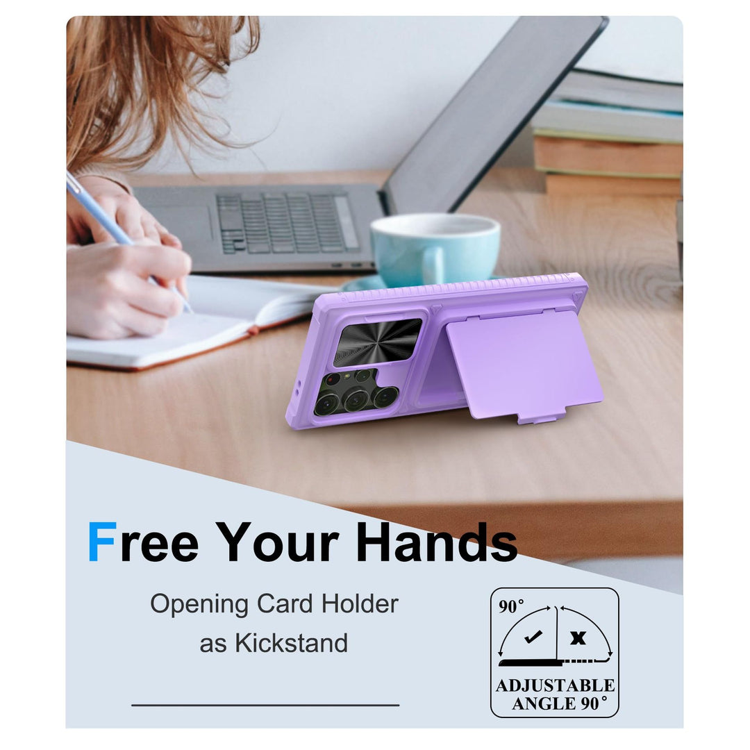 BXYJY Wallet Case for Galaxy S23 Ultra – All-in-One Wallet with Card Slots & Cash Pocket - DOKUTRONIX