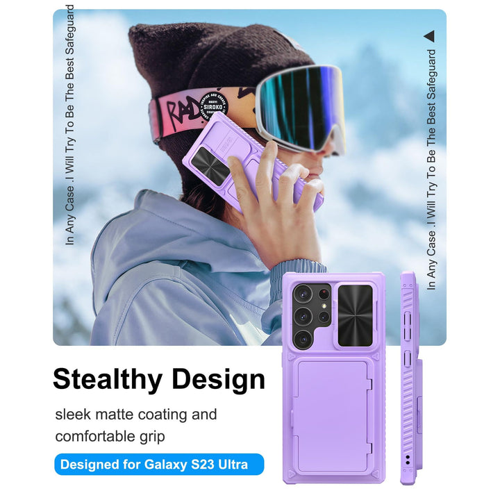 BXYJY Wallet Case for Galaxy S23 Ultra – All-in-One Wallet with Card Slots & Cash Pocket - DOKUTRONIX