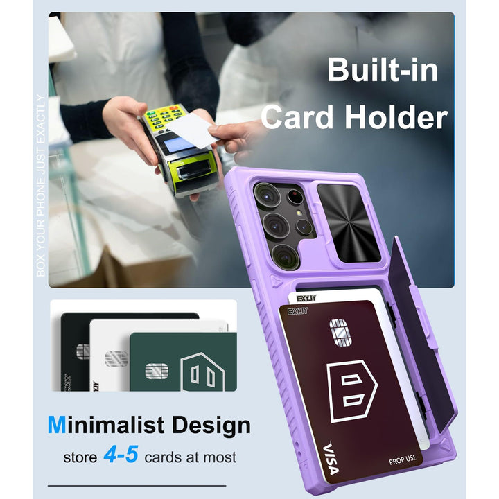 BXYJY Wallet Case for Galaxy S23 Ultra – All-in-One Wallet with Card Slots & Cash Pocket - DOKUTRONIX