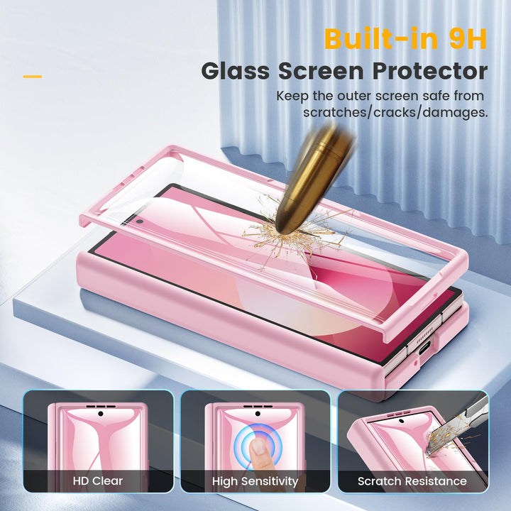 Caka Pink Fold6 Case with Hinge & Screen Protection - DOKUTRONIX
