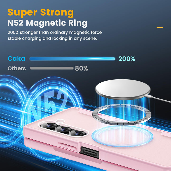 Caka Pink Fold6 Case with Hinge & Screen Protection - DOKUTRONIX