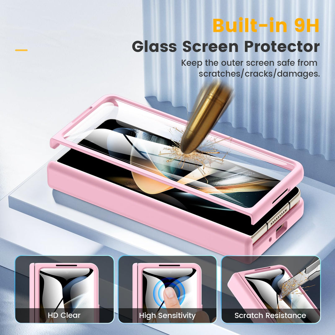 Caka Pink Fold6 Case with Hinge & Screen Protection - DOKUTRONIX