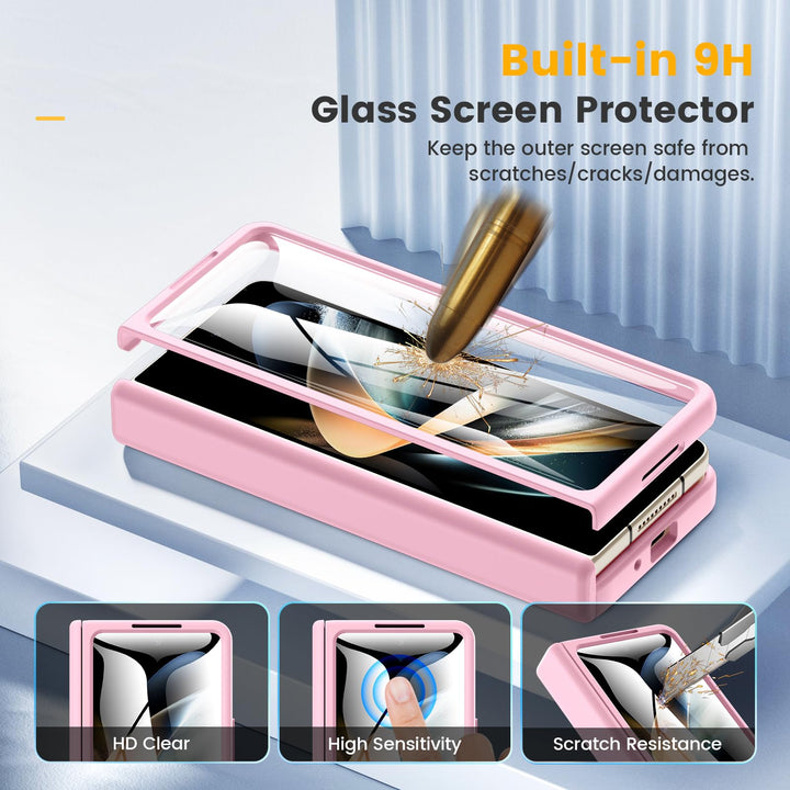Caka Pink Fold6 Case with Hinge & Screen Protection - DOKUTRONIX