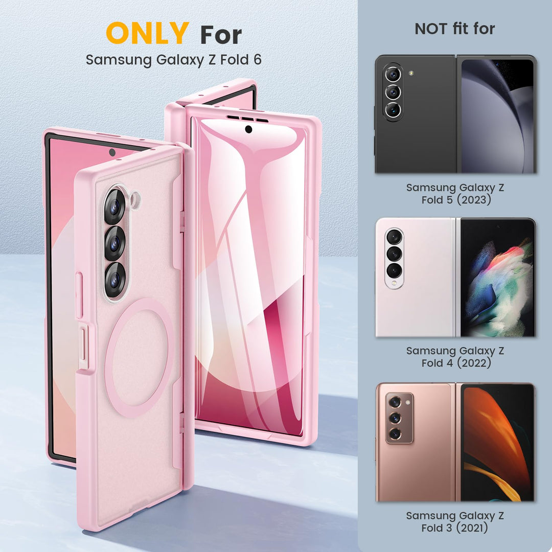 Caka Pink Fold6 Case with Hinge & Screen Protection - DOKUTRONIX
