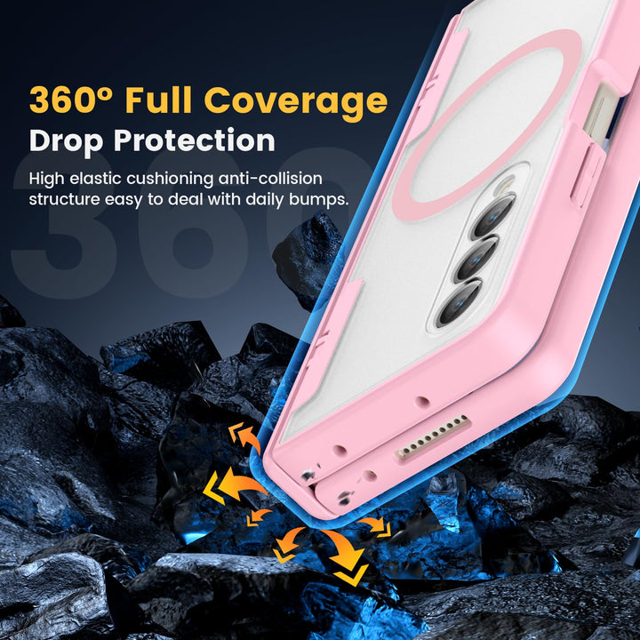 Caka Pink Fold6 Case with Hinge & Screen Protection - DOKUTRONIX