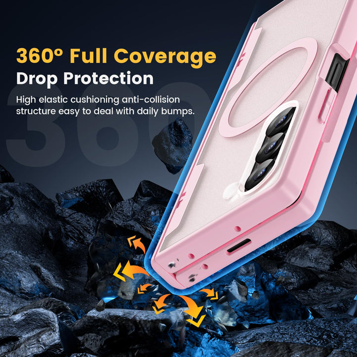Caka Pink Fold6 Case with Hinge & Screen Protection - DOKUTRONIX