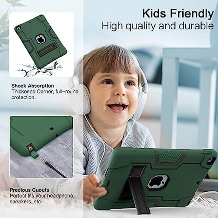 Cantis Rugged Slim Case for iPad 9/8/7 - Alpine Green - DOKUTRONIX