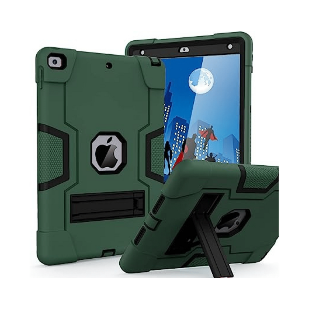 Cantis Rugged Slim Case for iPad 9/8/7 - Alpine Green - DOKUTRONIX