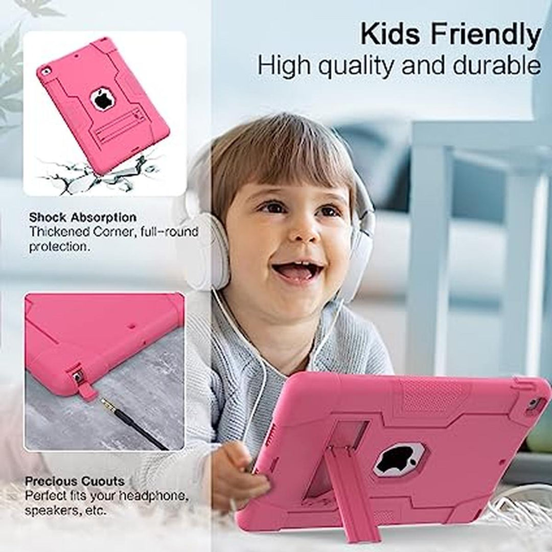 Cantis iPad 9/8/7 Case - Slim Shockproof Stand, Pink - DOKUTRONIX