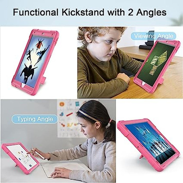 Cantis iPad 9/8/7 Case - Slim Shockproof Stand, Pink - DOKUTRONIX