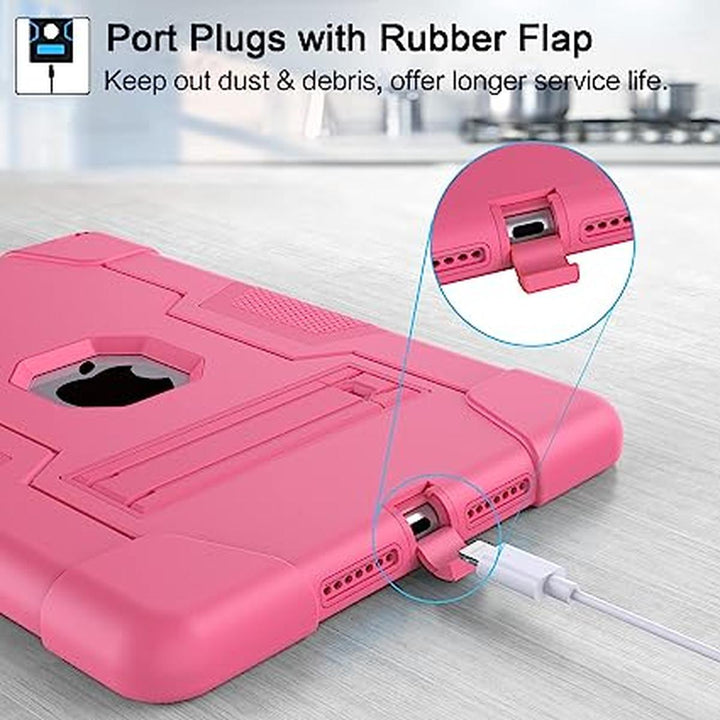 Cantis iPad 9/8/7 Case - Slim Shockproof Stand, Pink - DOKUTRONIX