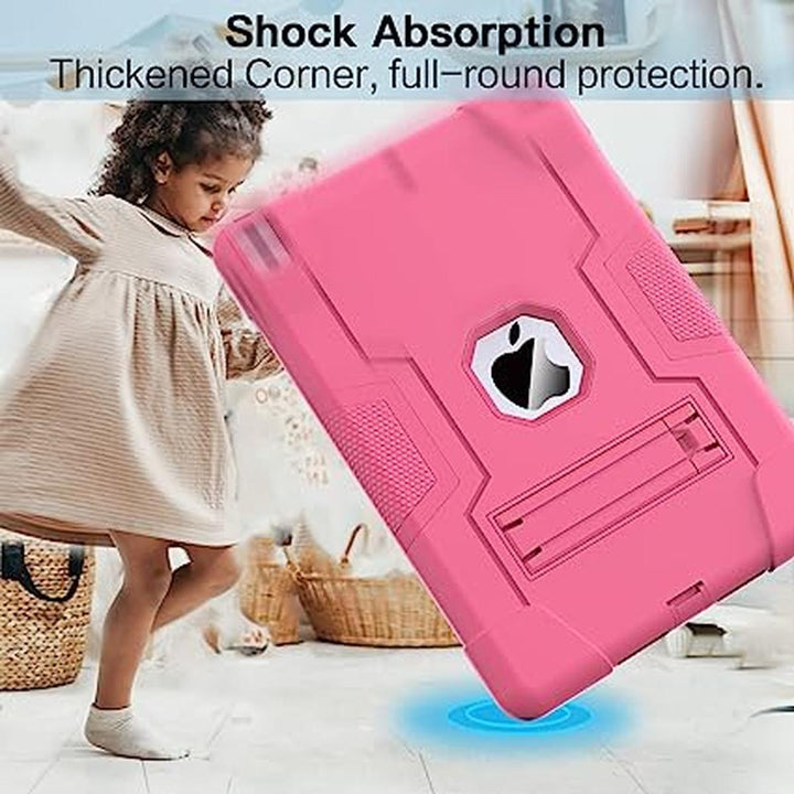 Cantis iPad 9/8/7 Case - Slim Shockproof Stand, Pink - DOKUTRONIX