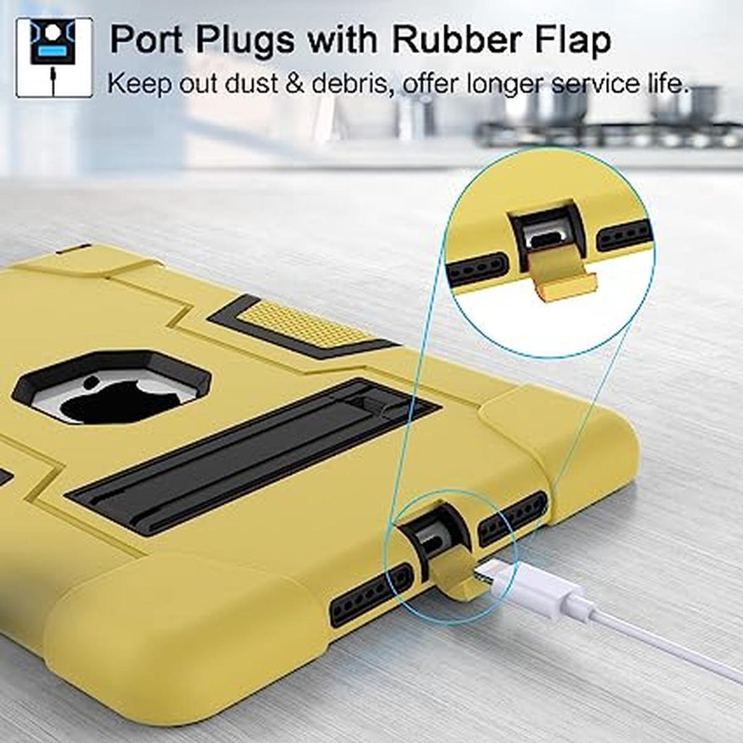 Cantis iPad Rugged Case: Yellow & Black Adventure - DOKUTRONIX