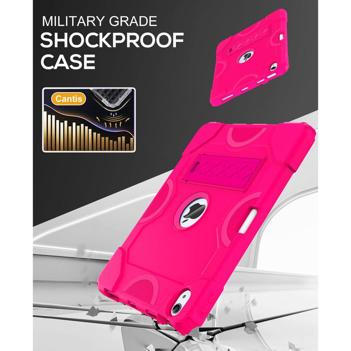 Cantis Rugged iPad Air Case - Hot Pink Armor - DOKUTRONIX