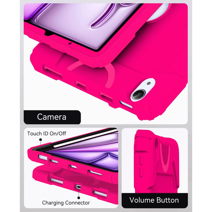 Cantis Rugged iPad Air Case - Hot Pink Armor - DOKUTRONIX